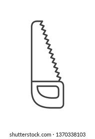 saw tool isolated icon