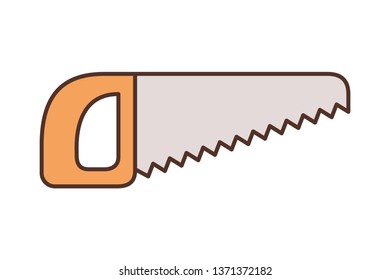 saw tool isolated icon
