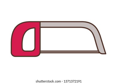saw tool isolated icon