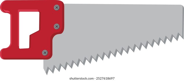 A saw is a tool with a serrated blade used for cutting materials like wood, metal, or plastic.