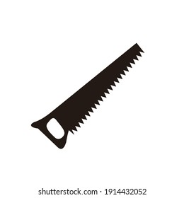 saw tool silhouette vector graphic