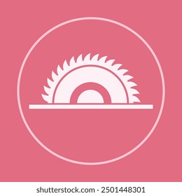 Saw trendy icon crafty abstract vector illustration colorful artwork beautiful design.eps