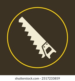 Saw trendy icon magnificent abstract vector illustration colorful artwork lovely design.eps