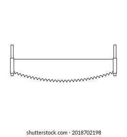Vi un icono de vector de dos manos.Icono de vector de contorno aislado en fondo blanco vio dos manos .