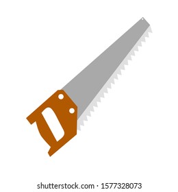 saw vector design, saw icon with a simple concept. suitable for various design purposes.