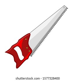 saw vector design, saw icon with a simple concept. suitable for various design purposes.