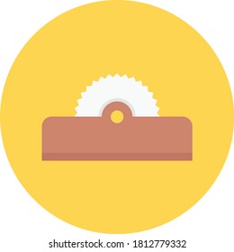 saw vector flat color icon 