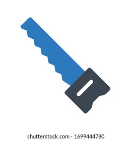 saw vector glyph color icon 