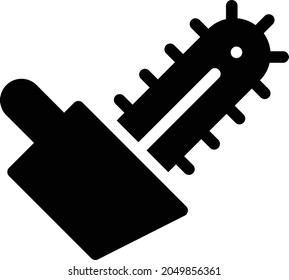 saw vector glyph flat icon