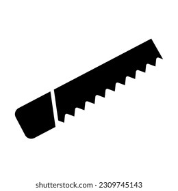 Saw Vector Glyph Icon For Personal And Commercial Use.
