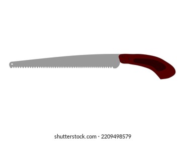 Sägevektor ist eine Handsäge mit einem Griff.