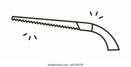 Saw vector icon