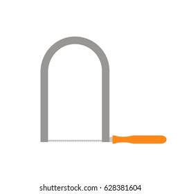 saw, vector icon. joiner tool. flat.