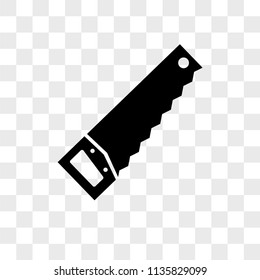 Saw vector icon on transparent background, Saw icon