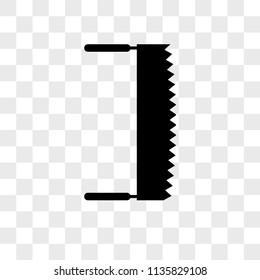 Saw vector icon on transparent background, Saw icon
