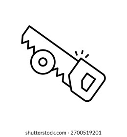 Saw Vector icon stock illustration