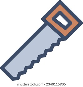 saw Vector illustration on a transparent background.Premium quality symmbols.Stroke vector icon for concept and graphic design. 
