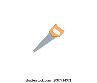 Saw vector isolated icon. Emoji illustration. Saw vector emoticon