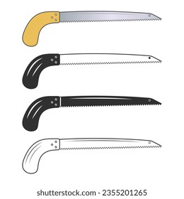 Vector Saw, Vector Saw Silhouette, Vector de Hardware, Clipart de Hardware, Saw Clipart, Contorno de Saw, Elementos de Trabajador, Equipo de Trabajo, Herramientas de Reparación, Herramientas Forestales, Cuentagotas, Woodsman, Carpenter, Clipart