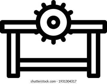 icono de la línea delgada del vector