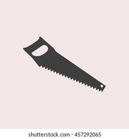 Saw web icon. Isolated illustration