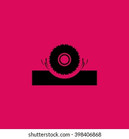 Saw Wheel Icon. Eps-10.