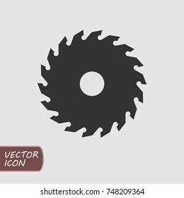 Saw wheel icon vector