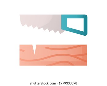 herramienta de corte de madera simple icono aislado de estilo suave