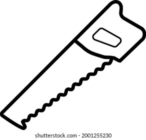 sierra para madera en vector

