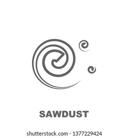 Sawdust icon. Element of row matterial icon. Thin line icon for website design and development, app development. Premium icon