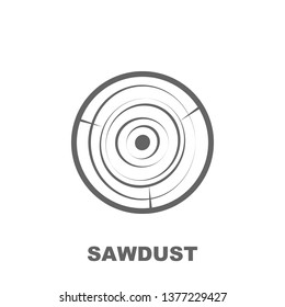 Sawdust icon. Element of row matterial icon. Thin line icon for website design and development, app development. Premium icon