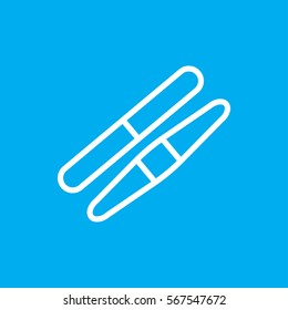 sawing icon illustration isolated vector