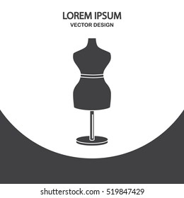 Sawing mannequin icon. Simple design for web and mobile