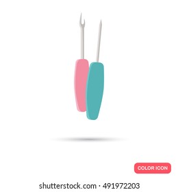 Sawing tools color flat icon