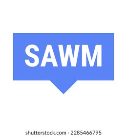 Sawm Blue Vector Callout Banner with Information on Fasting and Prayer in Ramadan