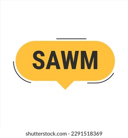 Cartel de la convocatoria Sawm Orange Vector con información sobre ayuno y oración en Ramadán