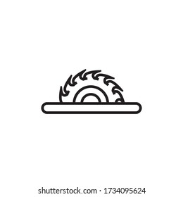 Sawmill icon design template vector isolated illustration
