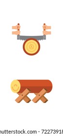 Sawmill icon set