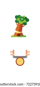 Sawmill icon set