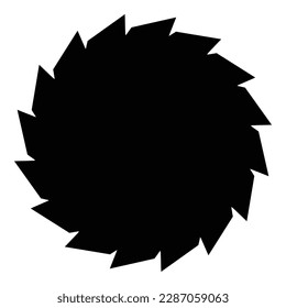 Sawmill logo icon design template isolated