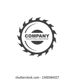 sawmill logo icon vector illustration design 
