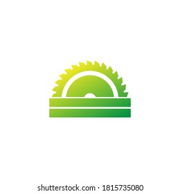 sawmill and lumber icon on white
