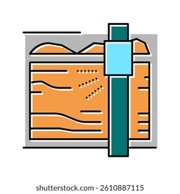 sawmill machine color icon vector. sawmill machine sign. isolated symbol illustration
