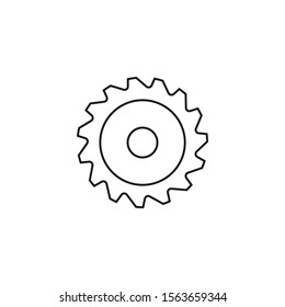 sawmill - minimal line web icon. simple vector illustration. concept for infographic, website or app.