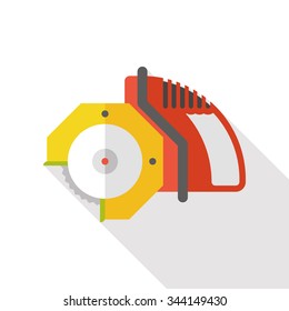 saws tool flat icon