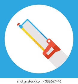 saws tool flat icon