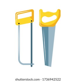 icono de la herramienta sierra aislado. ilustración vectorial