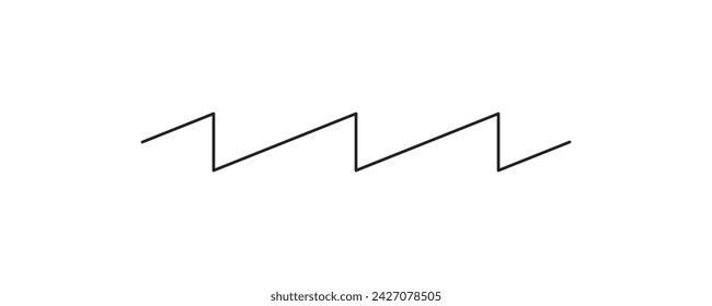  sawtooth waveforms. The sawtooth wave (or saw wave) is a kind of non-sinusoidal waveform. It is so named based on its resemblance to the teeth of a plain-toothed saw with a zero rake angle. 