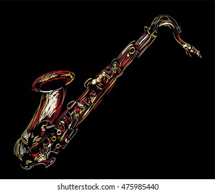 Sax drawing
