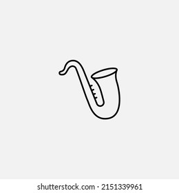 Sax icon sign vector,Symbol, logo illustration for web and mobile